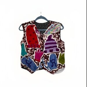 Vtg reversible vest